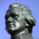 Detail of Alexander Hamilton statue at the Great Falls (Franklin Simmons 1905).