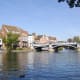 Windsor Bridge connects Windsor and Eton across the River Thames and can now be used only by pedestrians and cyclists