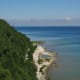 Scenery of Mackinac Island as viewed from Arch Rock
