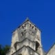 Brantome Abbey church belltower.