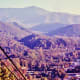 Looking down from the top of the Sky Lift in Gatlinburg, TN