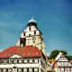 Rathaus (city hall) with Stiftskirch (church) behind it in Herrenberg.