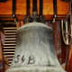 One of the many bells in the church tower in Herrenberg
