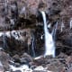 Urami falls and boardwalk in winter - icicles and freezing water everywhere!