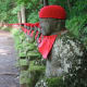 Jizo statues, watching over Kanmangafuchi abyss.