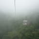 This is what the view looks like in a cable car to Genting Highlands.