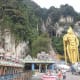 Murugan statue at the entrance to Batu Caves in Gombak.