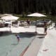 The sand pool for kids.