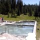 Looking down the three smaller pools.