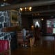 Cozy, rustic lobby in the Reception Outpost