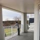 Huge wraparound balcony of a two bedroom suite in the main building, overlooking Lake Rousseau.
