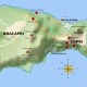 A clickable map of the Isle of Capri
