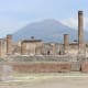 Mount Vesuvius seen from the ruins of Pompeii