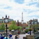 Epcot's World Showcase - Shot of the Eiffle Tower in the background