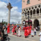Epcot's World Showcase - Street show in the Italy area