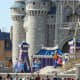 Show outside of Cinderella's Castle at Walt Disney's Magic Kingdom