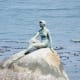The girl in a wetsuit statue by Elek Imredy