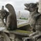 A panic-stricken Bird Gargoyle calls out behind the Spitting Gargoyle, "Caw, Caw." No response. He must have stone in his ears.