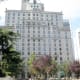 A side view of the Hotel Vancouver