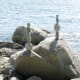 Stone sculptures in Stanley Park