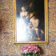 At Catherine de Medici's bedside hangs a masterpiece by Correggio, 16th century Italian Renaissance painter.
