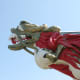 A replica of the S.S. Empress of Japan figurehead. The ship was active in Burrard Inlet between 1891 and 1922 and transported local goods to Japan.