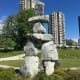 An inukshuk at English Bay