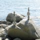 Sculptures on the beach
