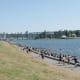 The Seaside Greenway is continuous with the Stanley Park Seawall
