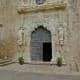 Front of the church at the Mission San José in San Antonio