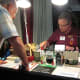 Grant demonstrates some model building at Outback Models.