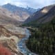 Baspa River flowing near Chitkul, the last inhabited village near the Indo-Tibet border.
