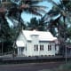 Star of the Sea Church at its original location on the shoreline of the former Kaimu Bay.