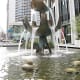 A sculpture on Burrard Street