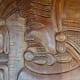Carved Decorative Wood Panel in Maya Motif, Comayagua