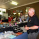 Club President Don Butler visits Des Liston Lapidary Supplies at ELC in 2012.