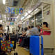 On subway train