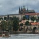 View of Prague Castle from across the Vltava River