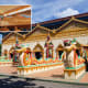Wat Chaiyamangalaram has one of the largest indoor reclining Buddhas in Asia. It offers a taste of Thailand in Malaysia.