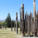 Playground of the Gods is a sculpture that is made of a natural material (wood) and is by one definition an eco-sculpture.