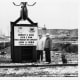 First bucket of concrete at the Kerr Lock and Dam.