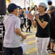 Many of the performing “stations” had locals spiritedly dancing to recorded Cantopop.