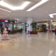 Shopping area at ground level.