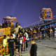 Queue for the Bubble Tram. This was quite fast-moving, despite how it seems.