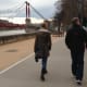 Walking Along the Newly Renovated Riverbank