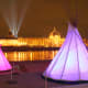 Light tipis along the Quai de l'Université