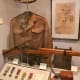 British military uniform and rifle during the Japanese invasion.