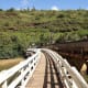 Pedestrian path out of Waimea Bay Beach