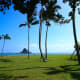 Kualoa Beach Park and Chinaman's Hat island