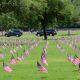 Flags on July 4th at the Houston National Cemetery